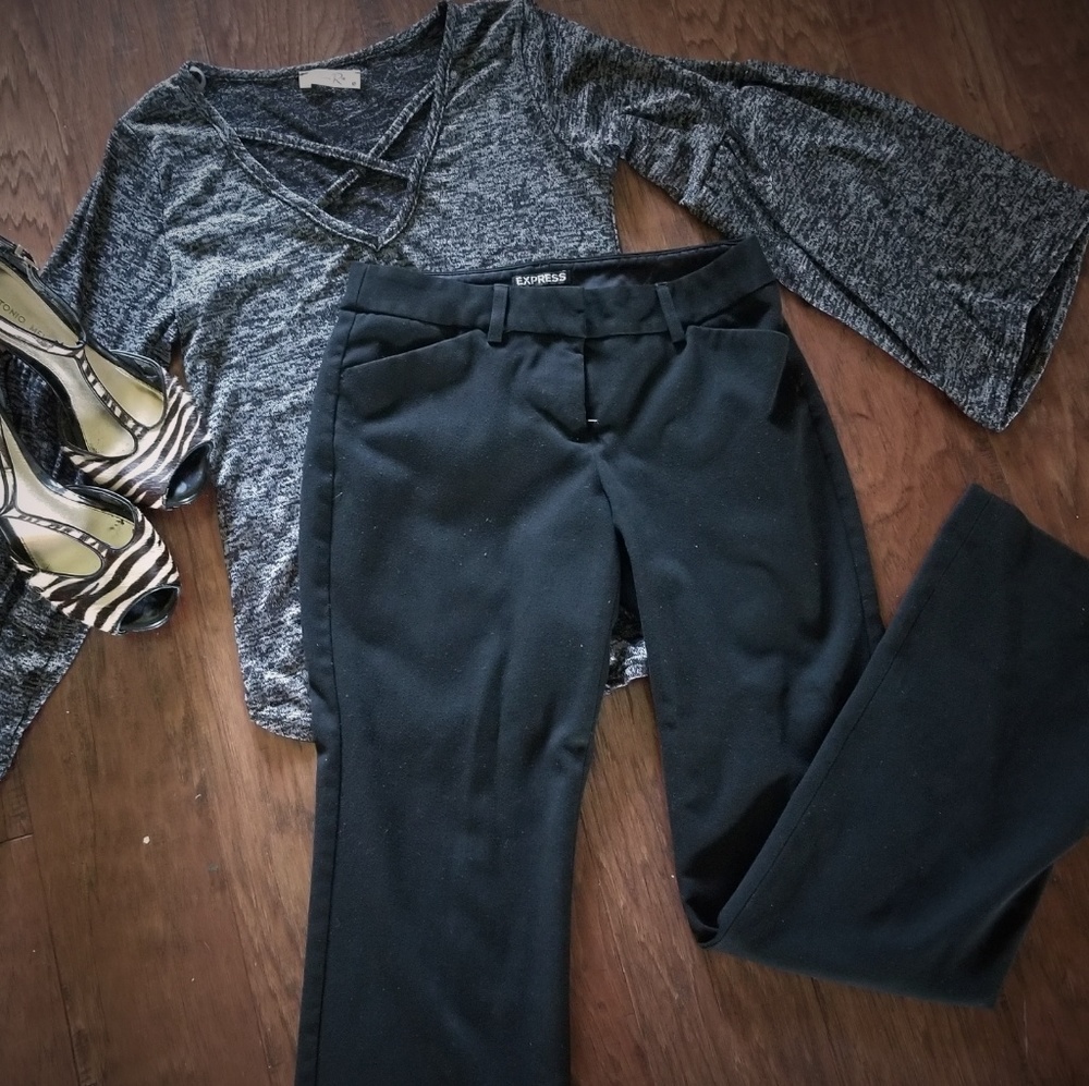 Black Editors Dress Pants